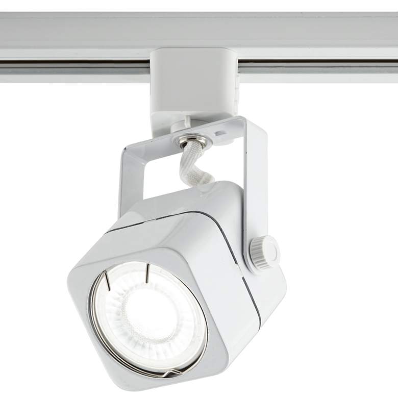 Image 3 White Square 6.5 Watt LED Bullet Head for Halo Track System more views