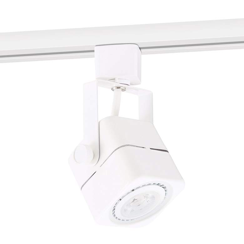 Image 1 White Square 7 Watt LED Bullet Head for Halo Single Circuit