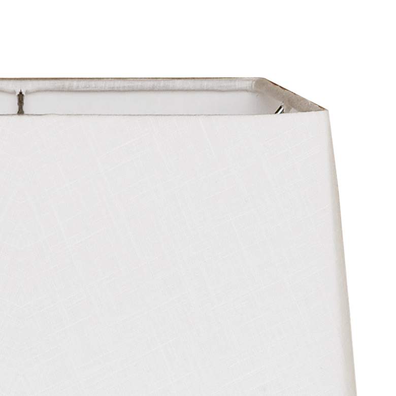 Image 2 White Square Drum Hardback Lamp Shade 12.5x14x10 (Spider) more views