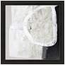 1_White Stone 41" Square Giclee Framed Wall Art