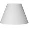 White Table Lamp Clip Shade 6x12x8.5 (Clip-On)