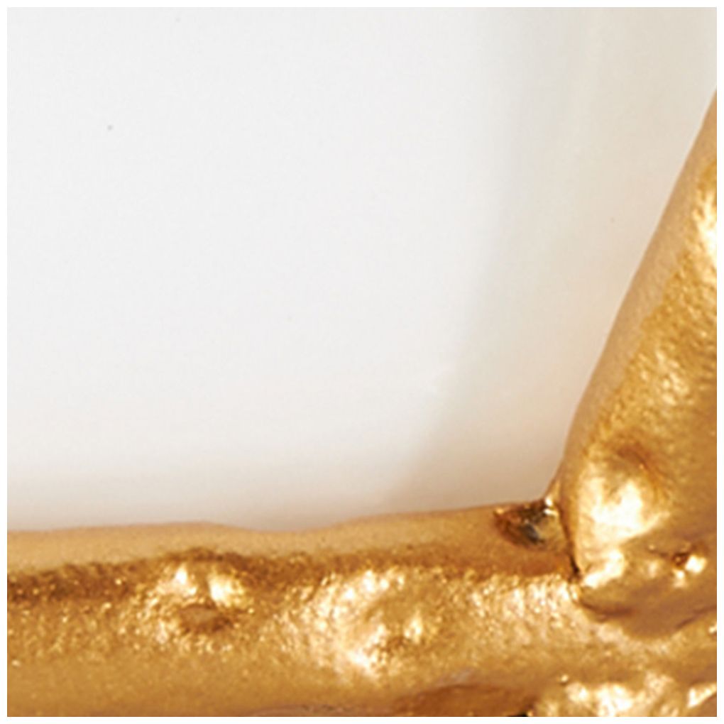 White Tempered Glass Modern Serving Bowl, 15" x 12" x 5"