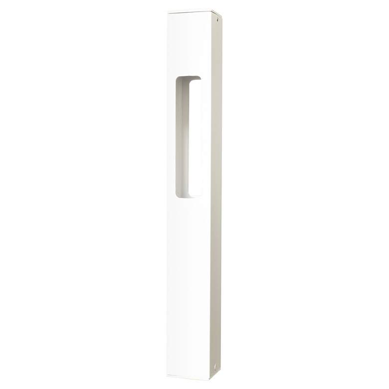 Image 1 White Texture 18" High LED Bollard Landscape Light