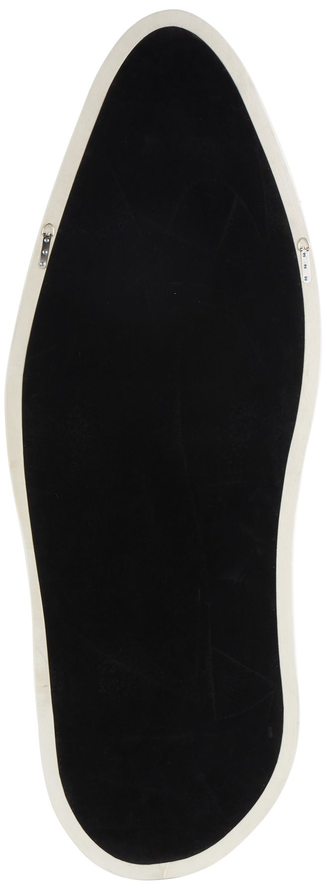 Image 6 White Velvet Modern Wall Mirror, 26" x 2" x 65" more views
