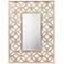 White Washed 32 1/4" x 47 1/4" Wood Wall Mirror