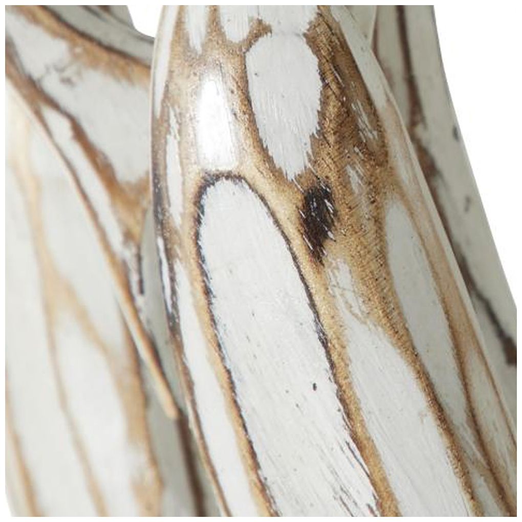 White Wood Coastal Wall Decor, 28" x 5" x 32"