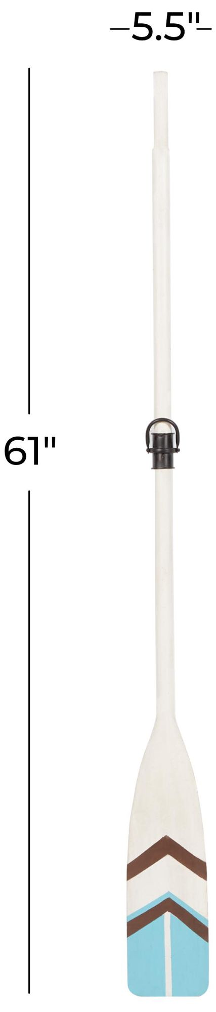 Image 7 White Wood Coastal Wall Decor, 6" x 2" x 61" more views