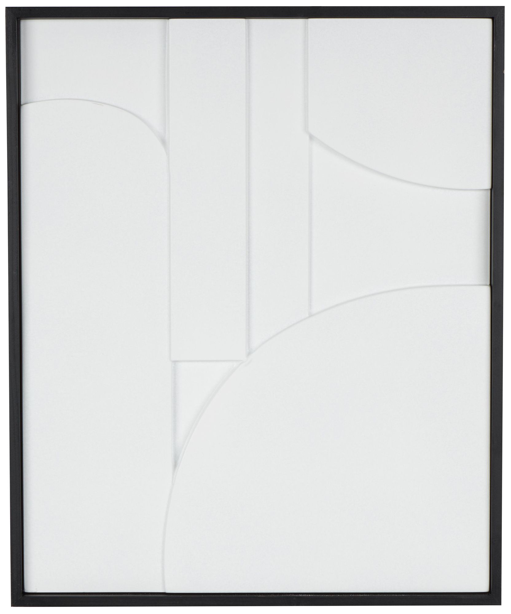 Image 2 White Wood Contemporary Framed Wall Art, 26" x 2" x 31"