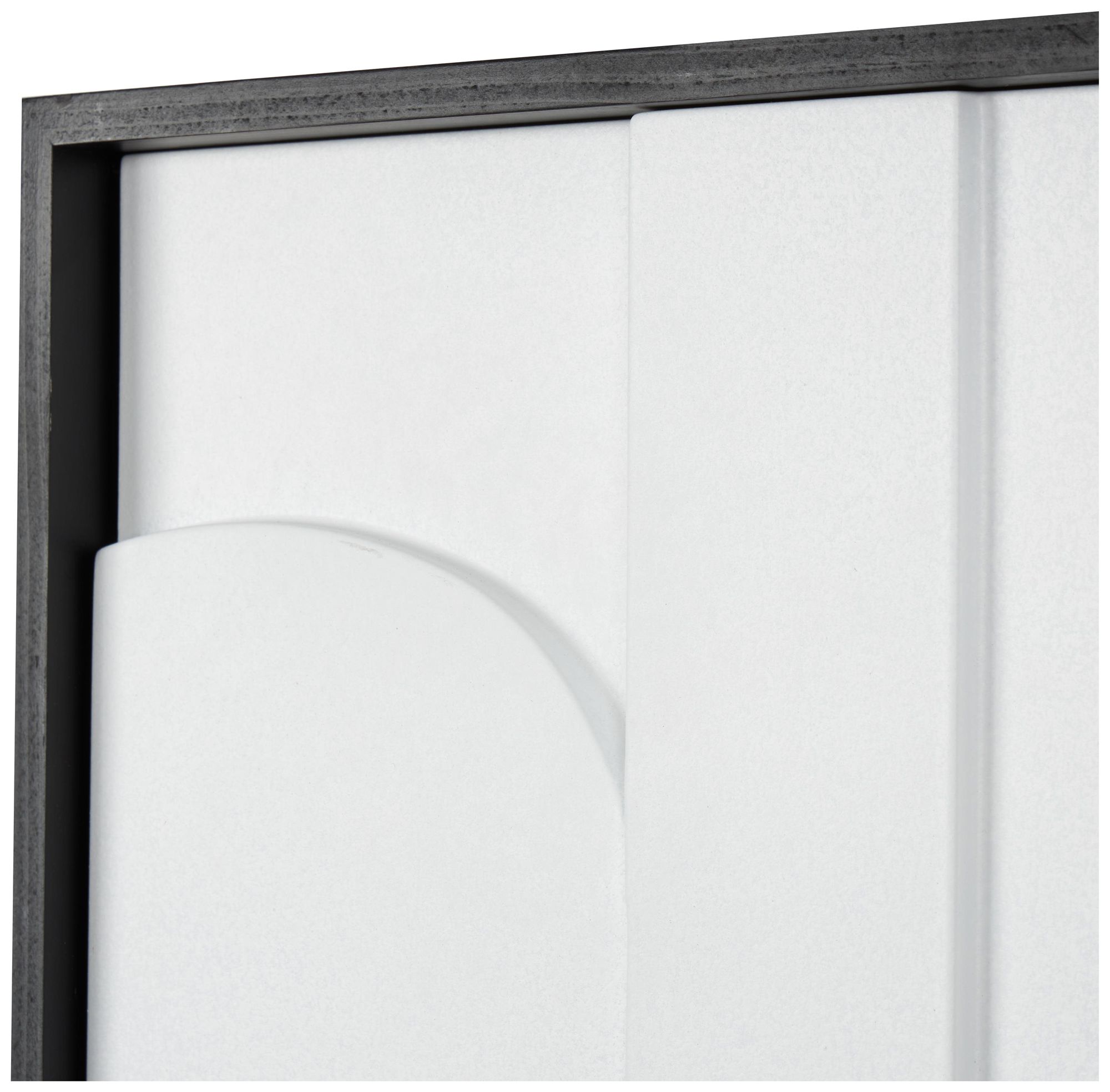 Image 3 White Wood Contemporary Framed Wall Art, 26" x 2" x 31" more views