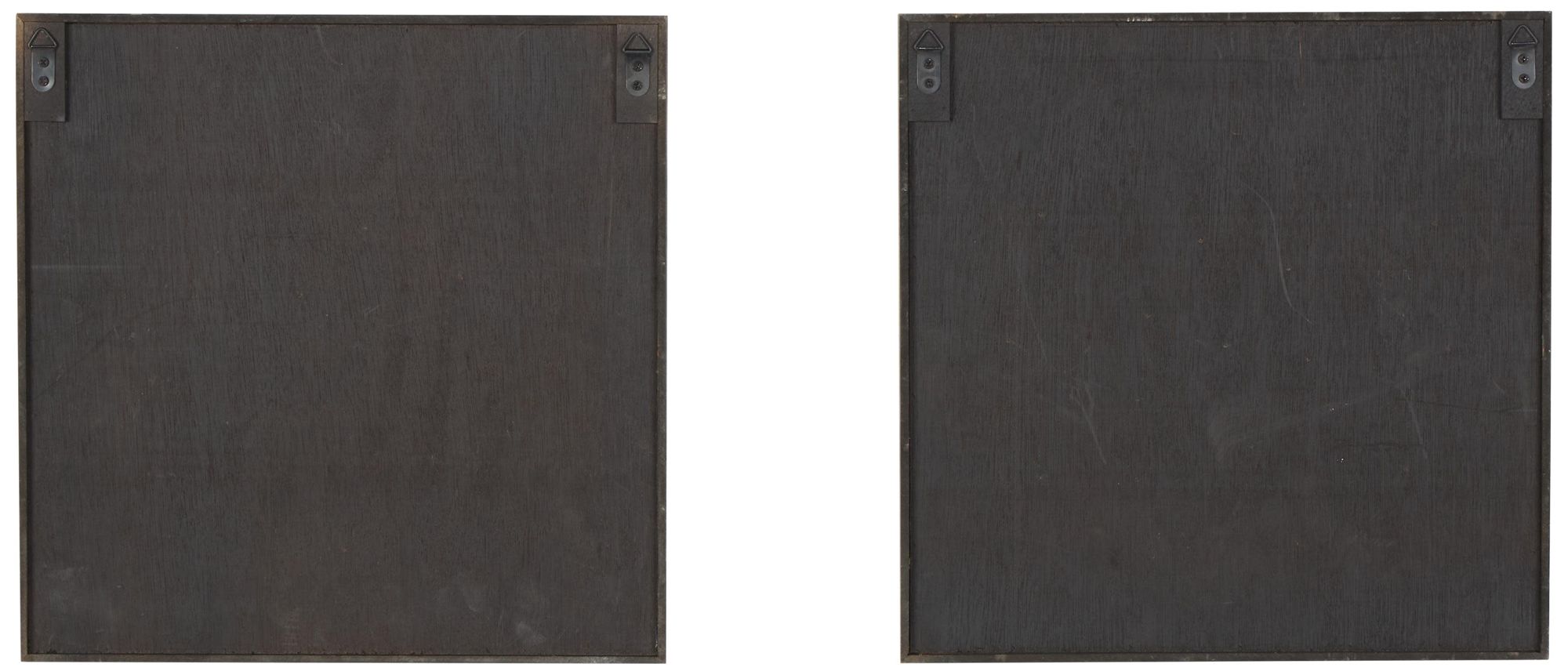 Image 5 White Wood Contemporary Wall Decor, S/2 16"W, 16"H more views