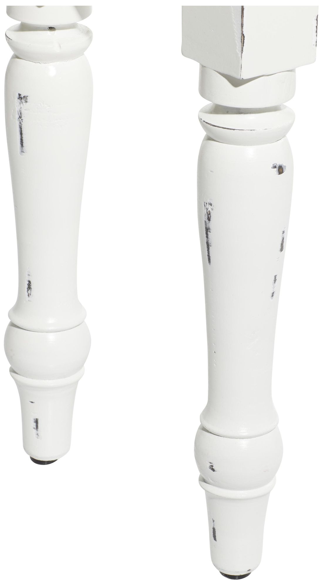 Image 2 White Wood Farmhouse Bench, 63" x 12" x 18" more views