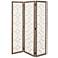 White Wood Farmhouse Room Divider Screen, 54" x 1" x 72"