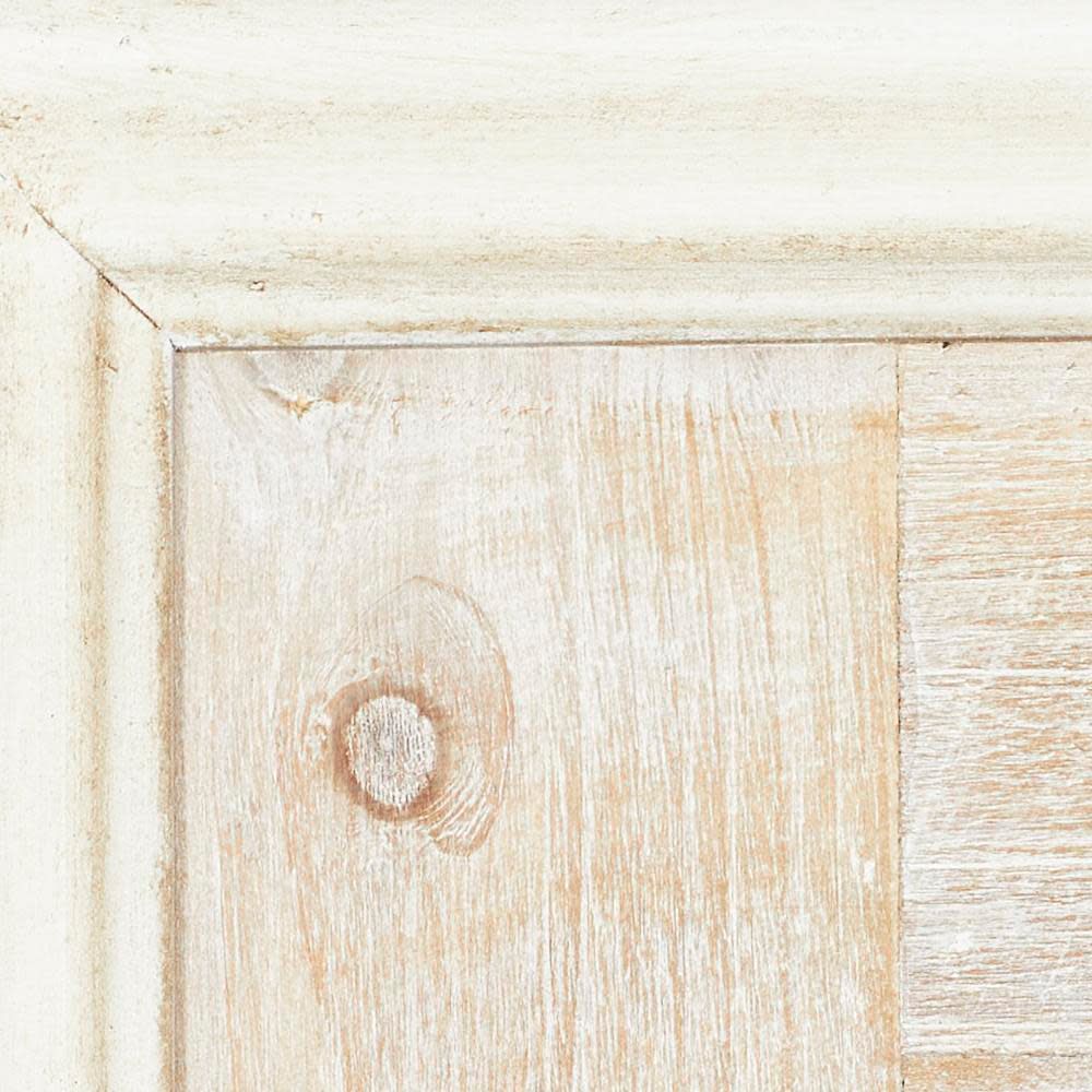 Image 7 White Wood Farmhouse Wall Mirror, 26" x 2" x 59" more views