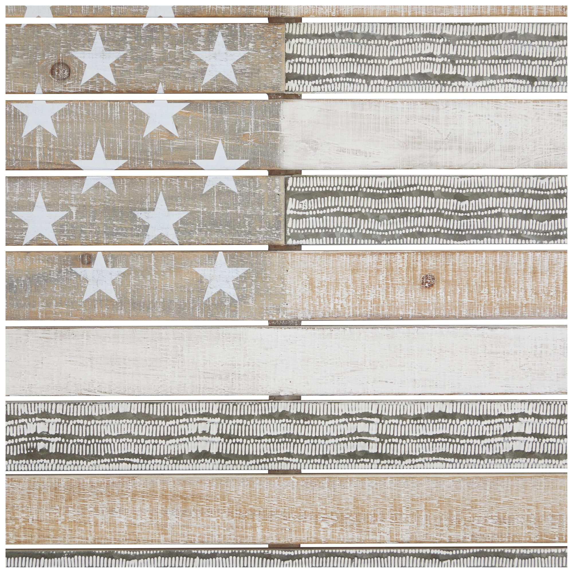 Image 3 White Wood French Country Wall Decor, 38" x 2" x 26" more views