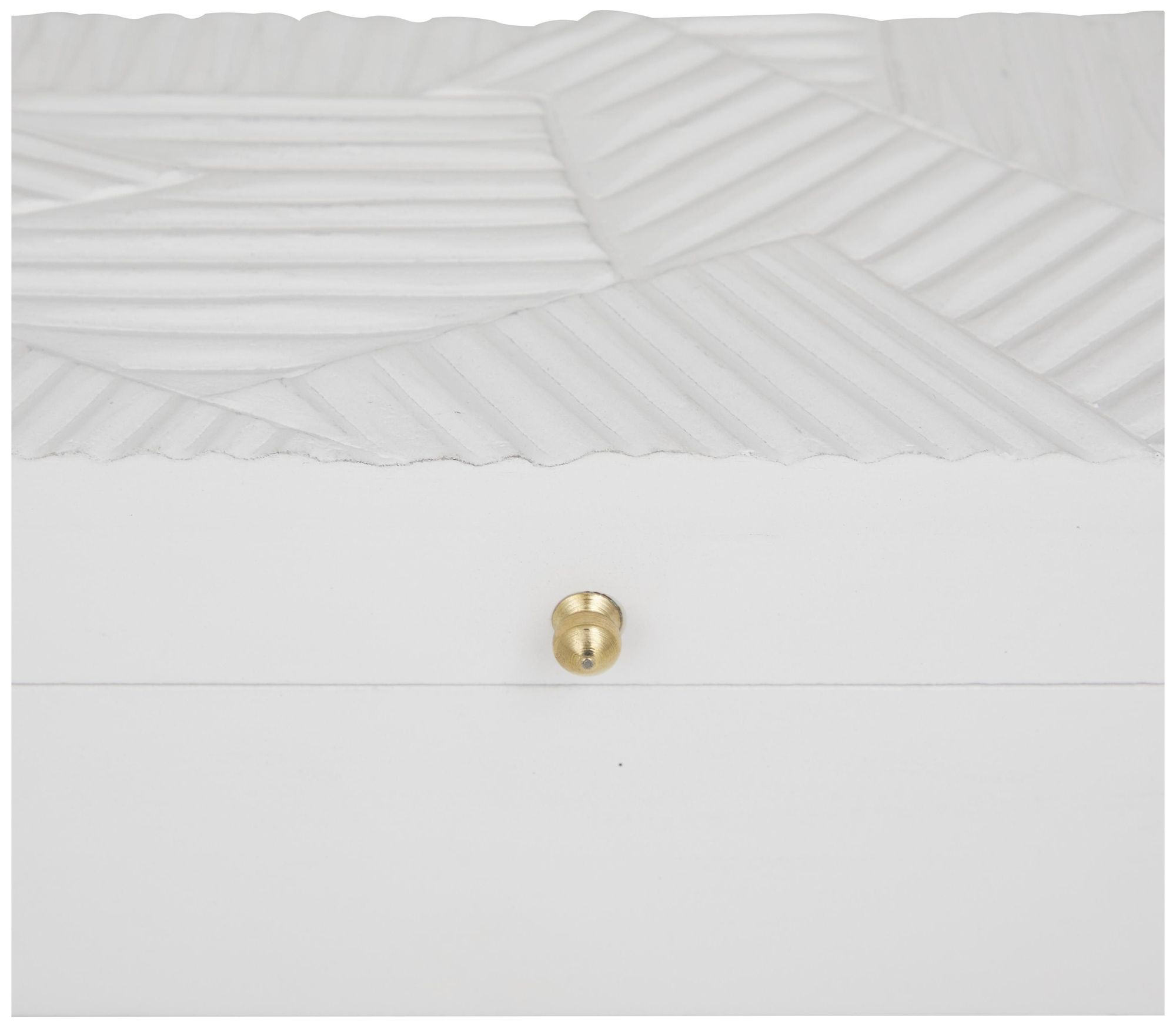 Image 2 White Wood Modern Box, S/3 12", 10", 9"W more views