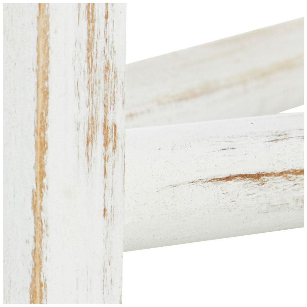 White Wood Modern Ladder, 48" x 2" x 71"