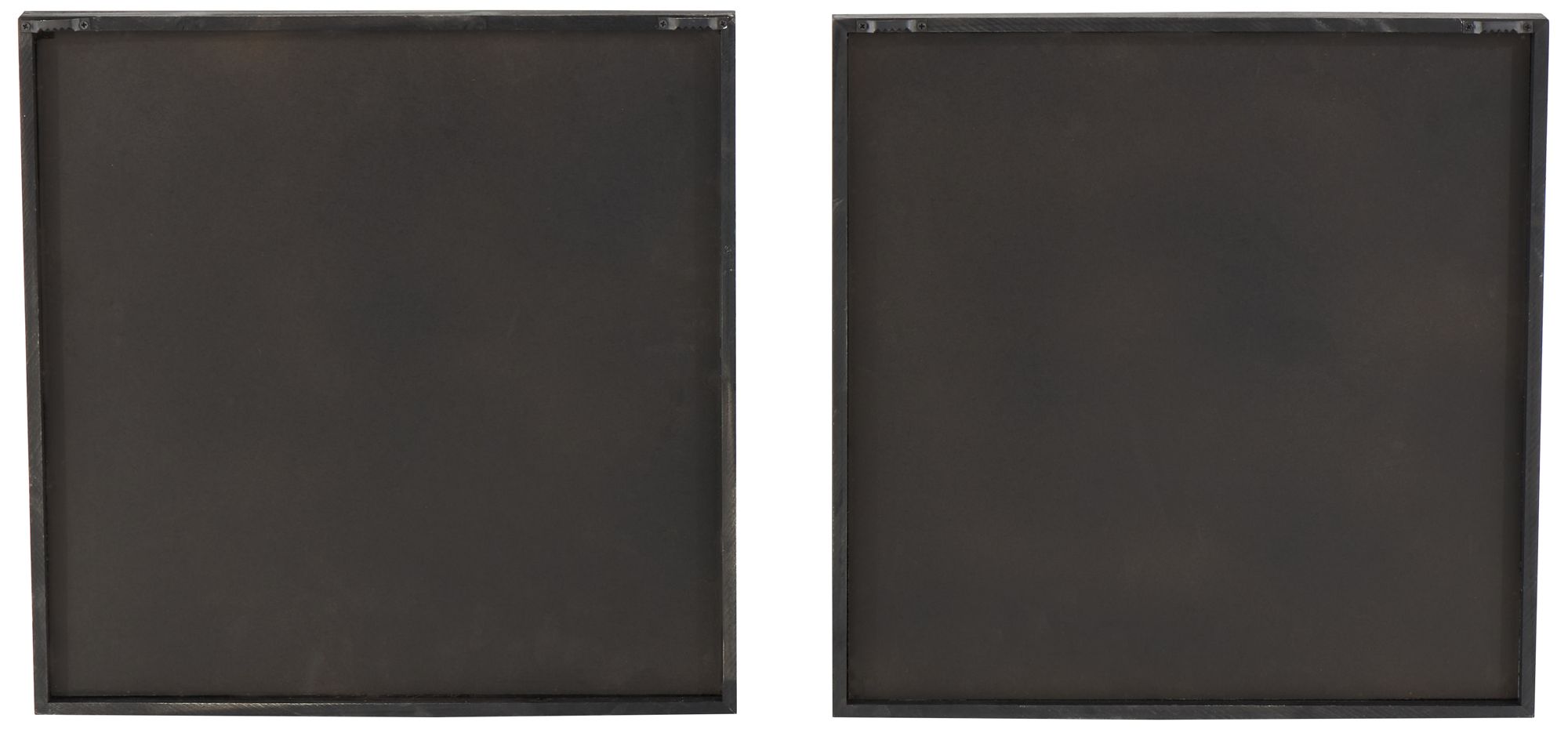 Image 5 White Wood Modern Wall Decor, S/2 16"W, 16"H more views