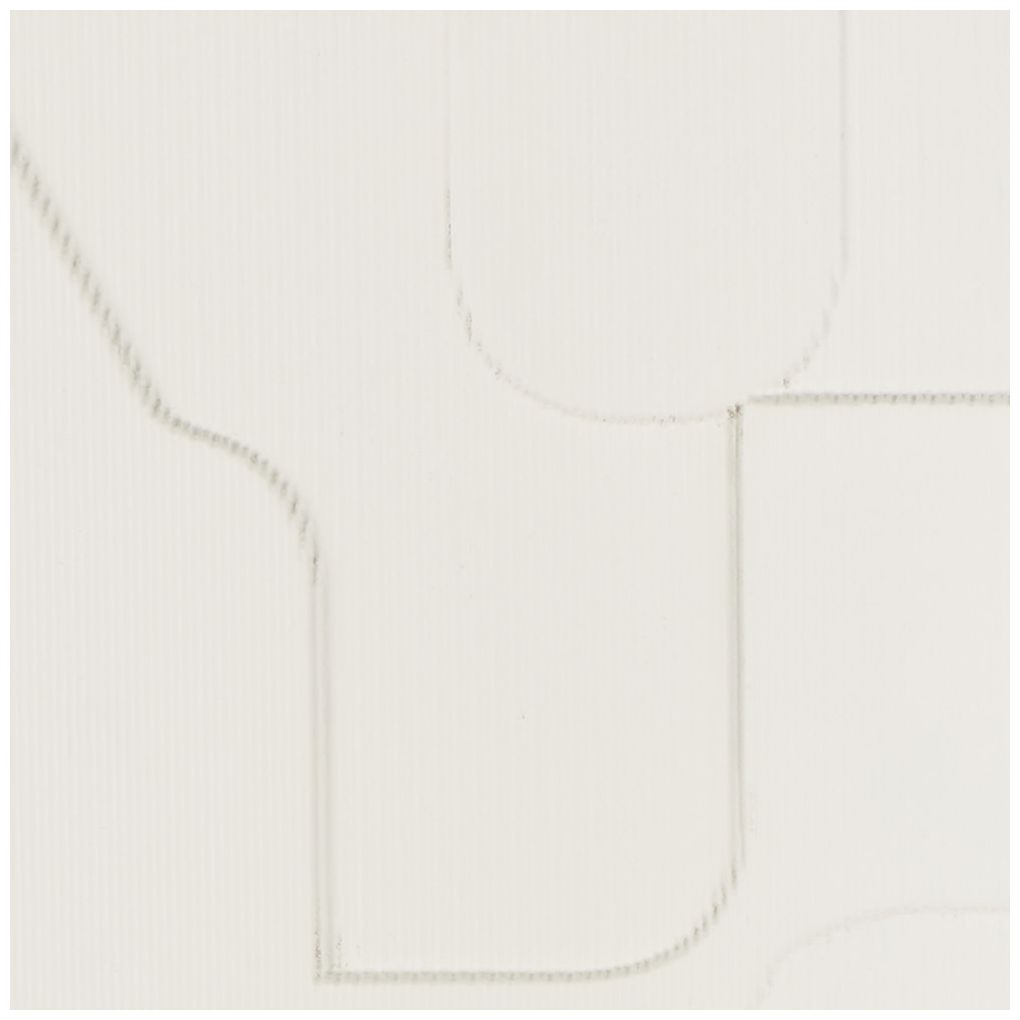 White Wood Modern Wall Decor, S/2 17"W, 32"H