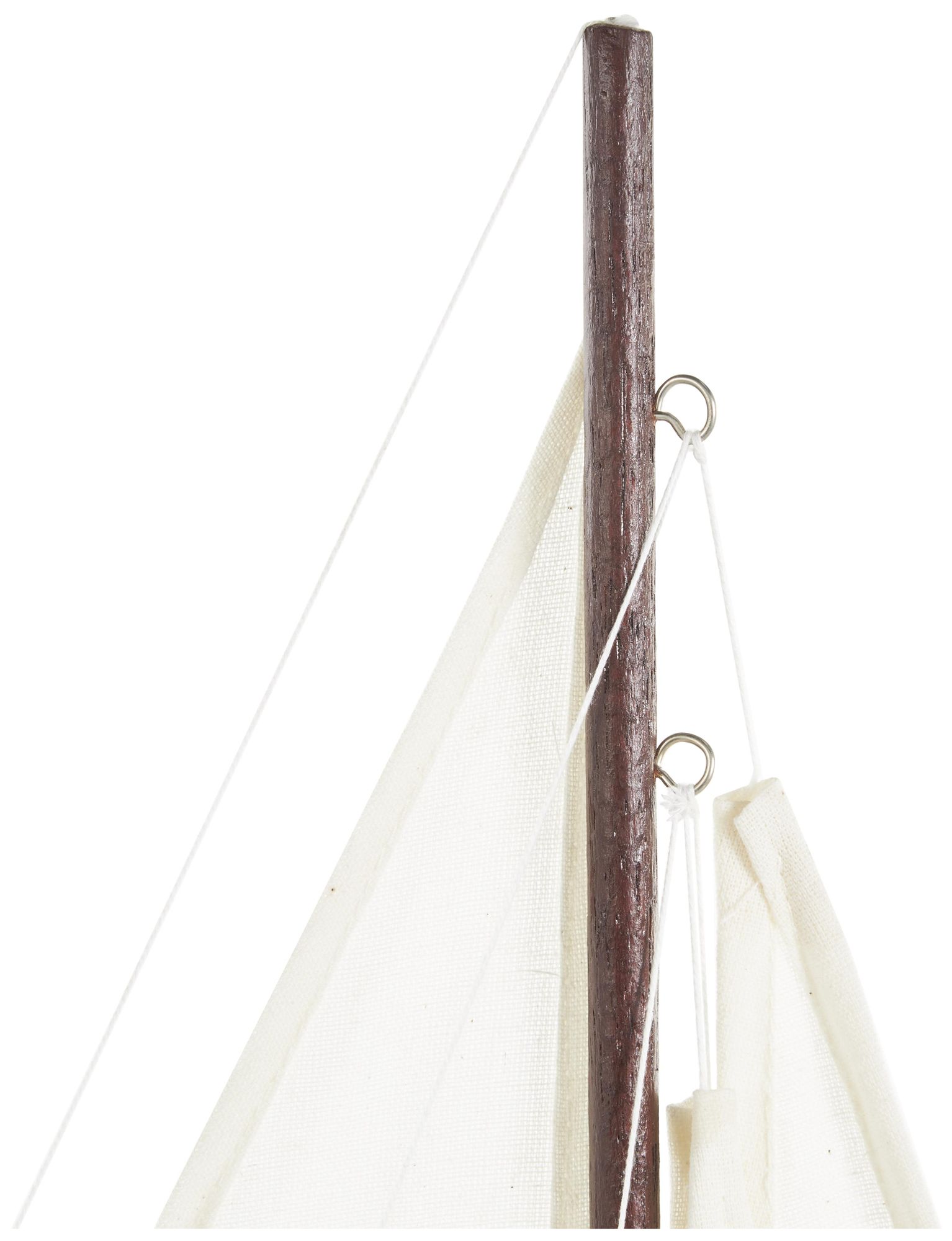 Image 3 White Wood Nautical Sculpture, 14" x 4" x 21" more views