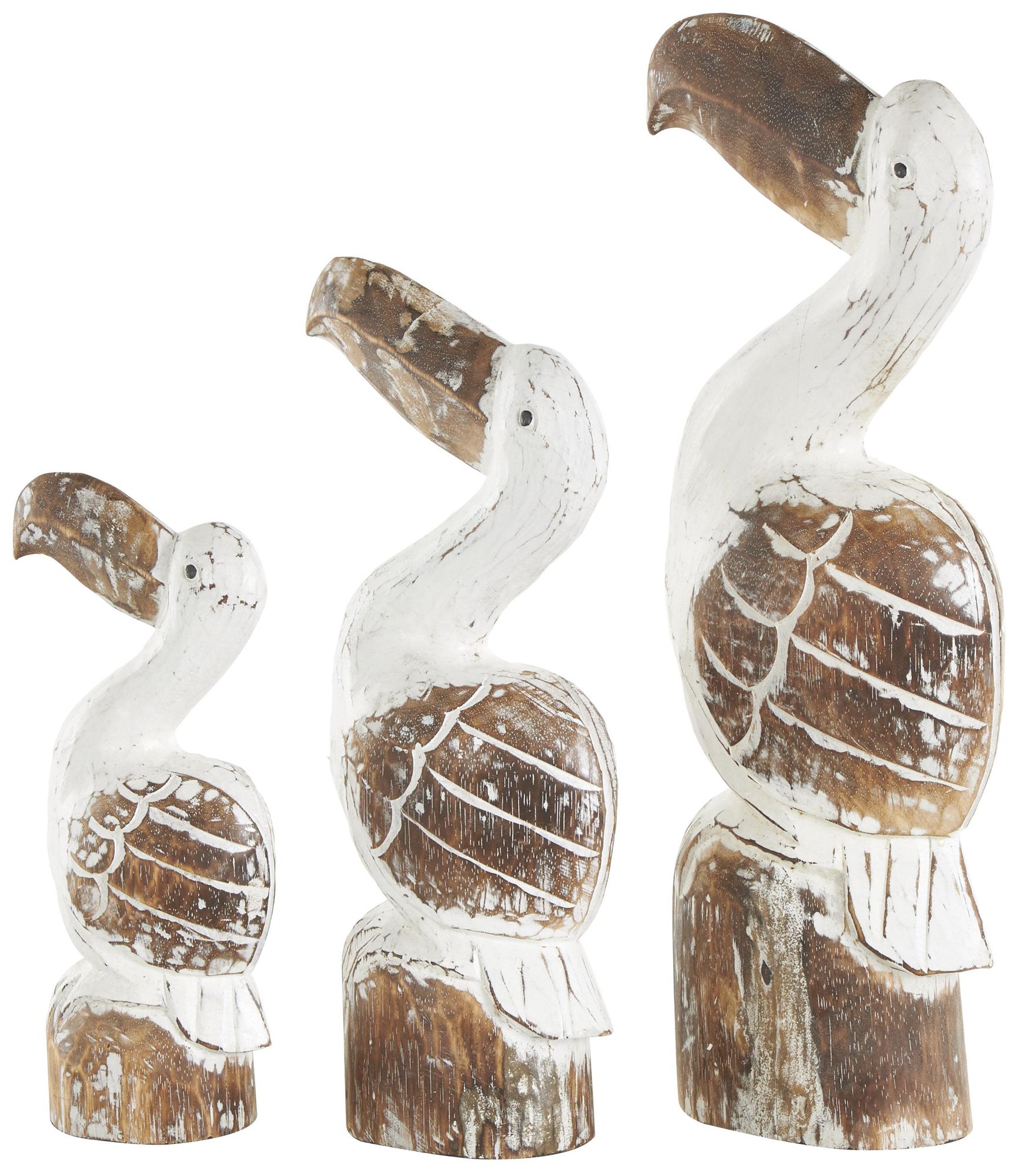 Image 5 White Wood Nautical Sculpture, S/3 20", 16", 12"H more views