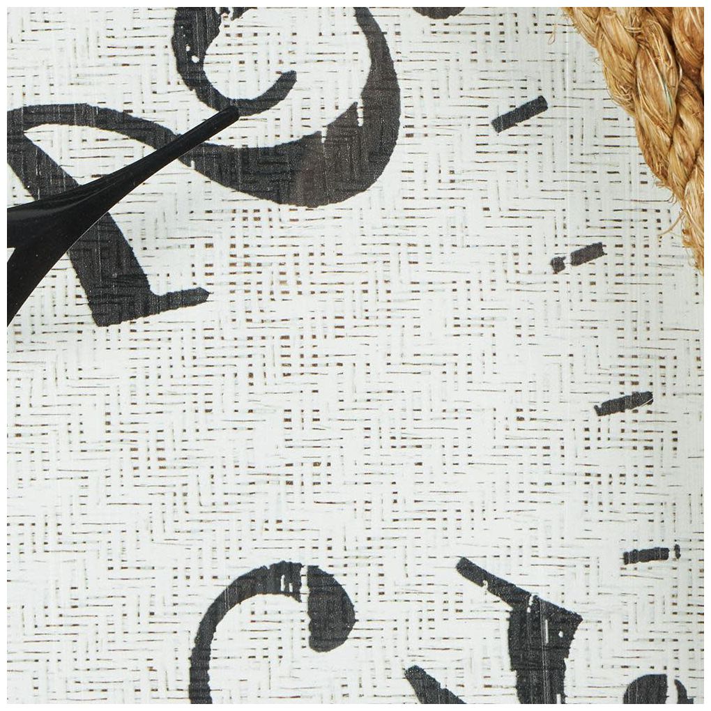 White Wood Nautical Wall Clock, 33" x 3" x 33"