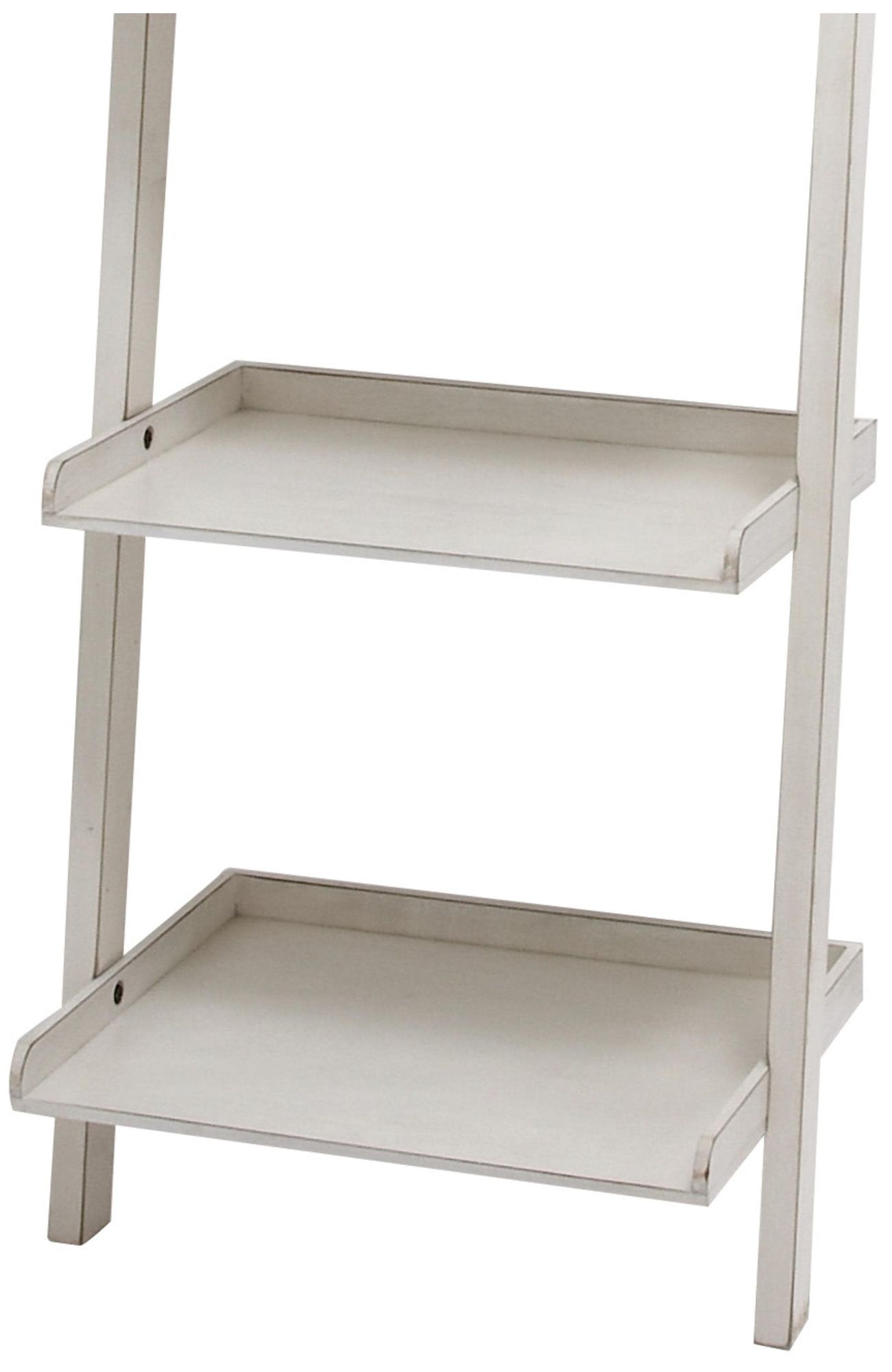 Image 2 White Wood Traditional Shelving Unit, 20" x 14" x 69" more views