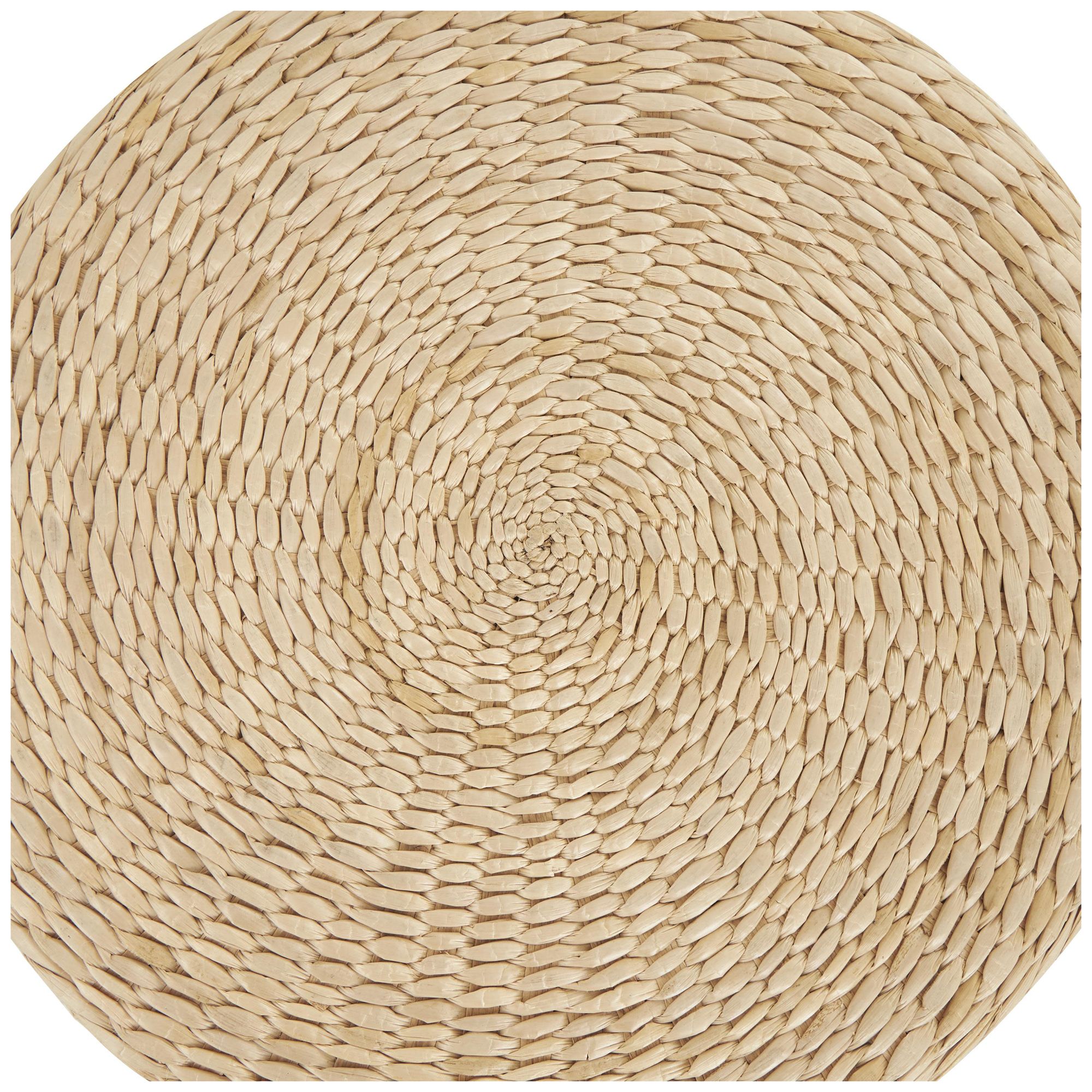 Image 4 White Wooden Bohemian Accent Table, 15" x 15" x 18" more views