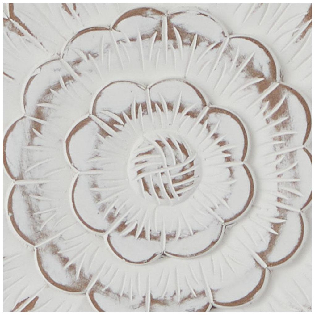 White Wooden Bohemian Wall Decor, S/3 16"W, 48"H