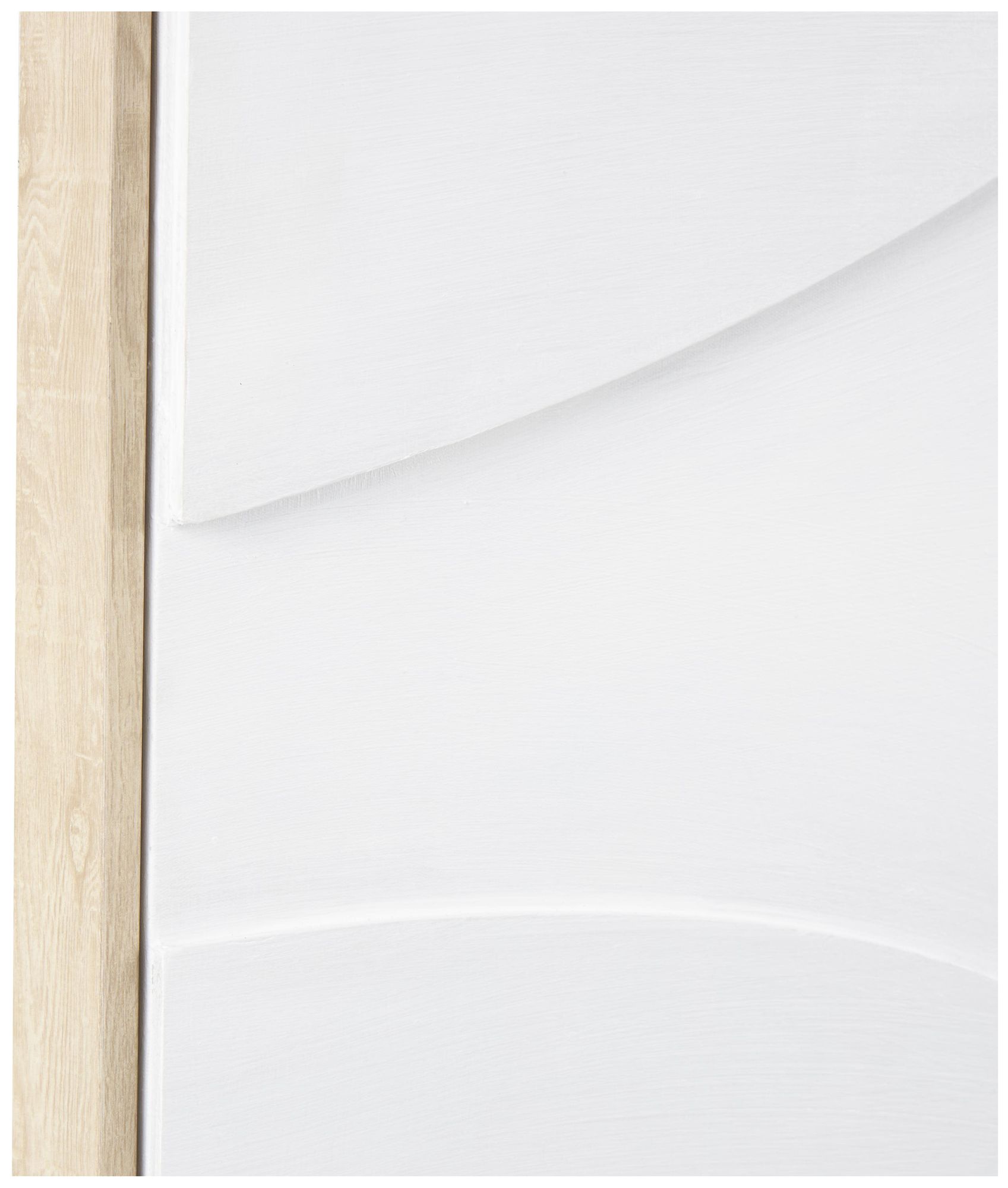 Image 3 White Wooden Contemporary Framed Wall Art, 33" x 2" x 49" more views