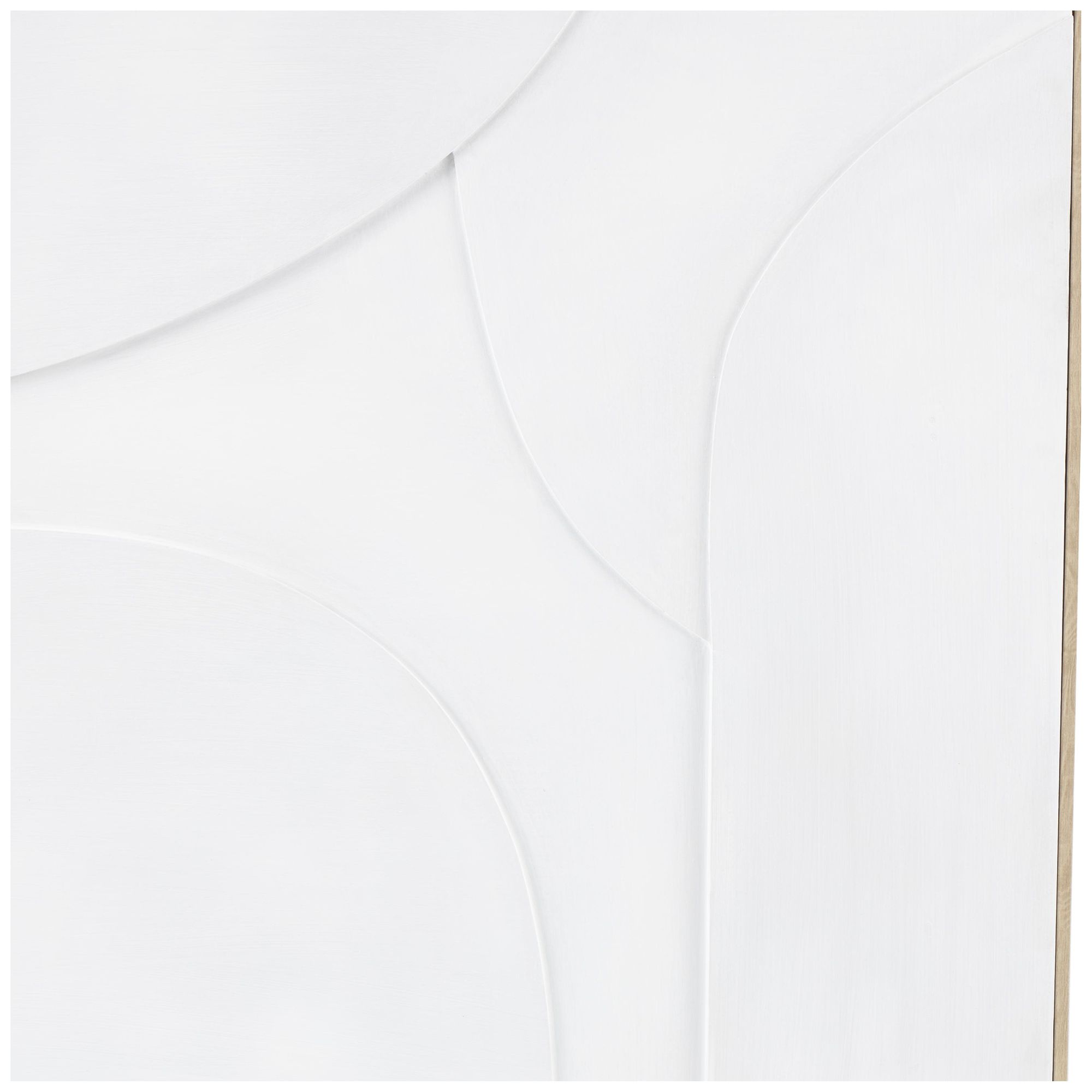 Image 4 White Wooden Contemporary Framed Wall Art, 33" x 2" x 49" more views