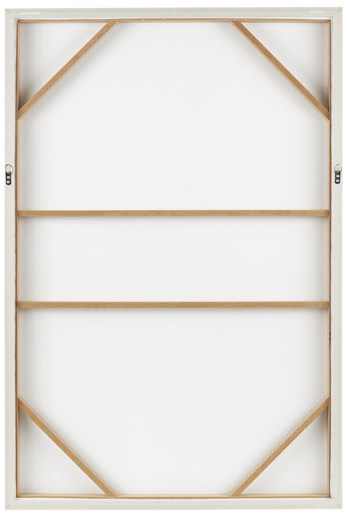 Image 5 White Wooden Contemporary Framed Wall Art, 33" x 2" x 49" more views