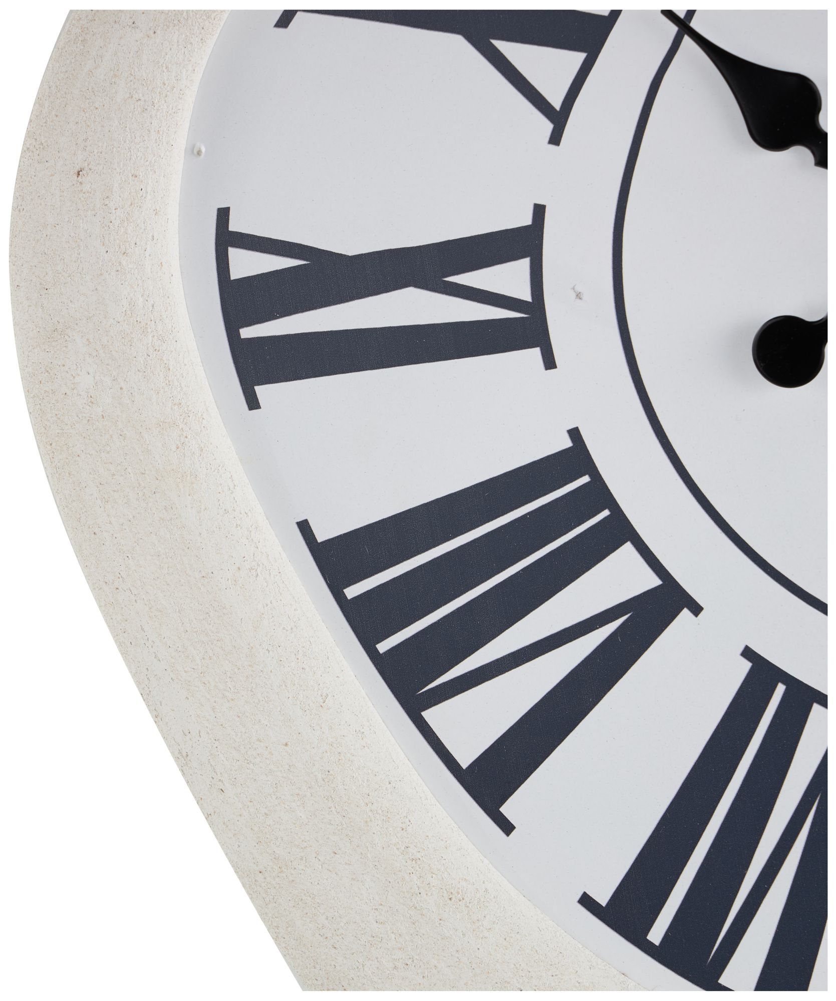 Image 3 White Wooden Contemporary Wall Clock, 23" x 2" x 31" more views