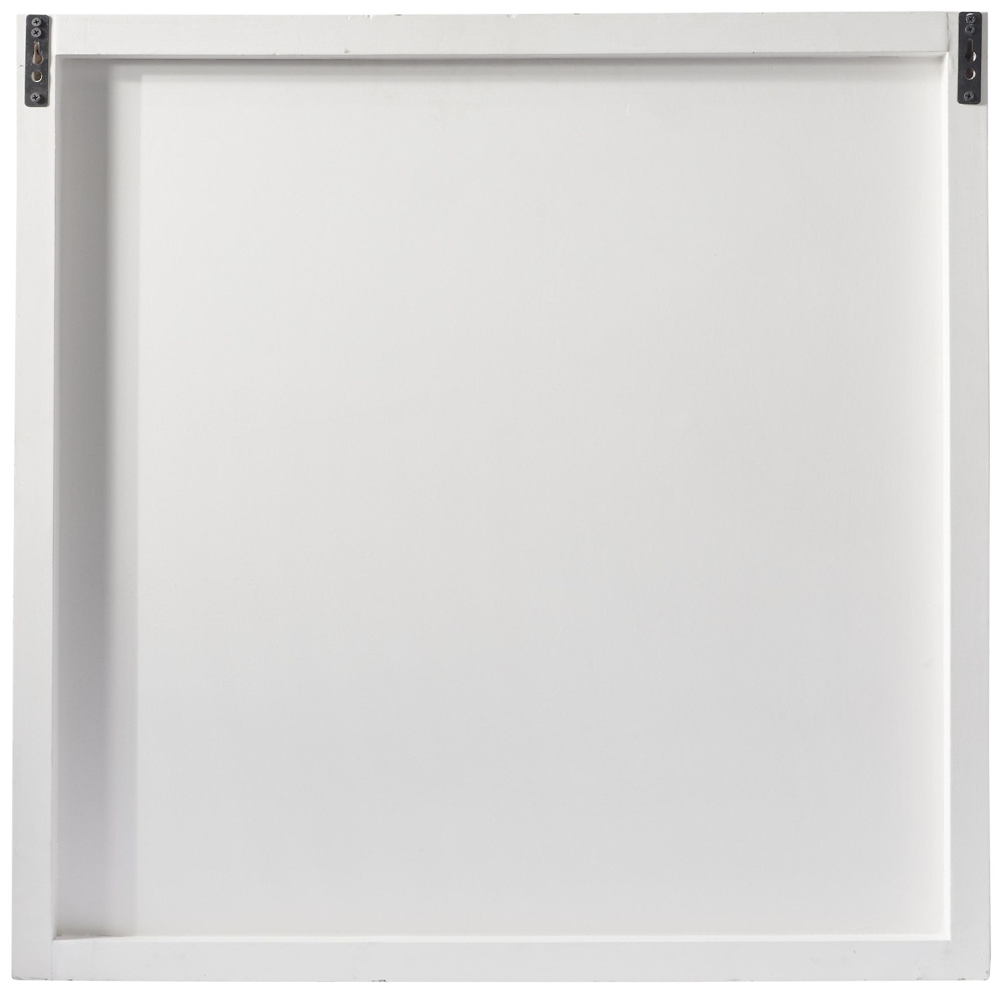 Image 4 White Wooden Contemporary Wall Decor, 32" x 2" x 32" more views