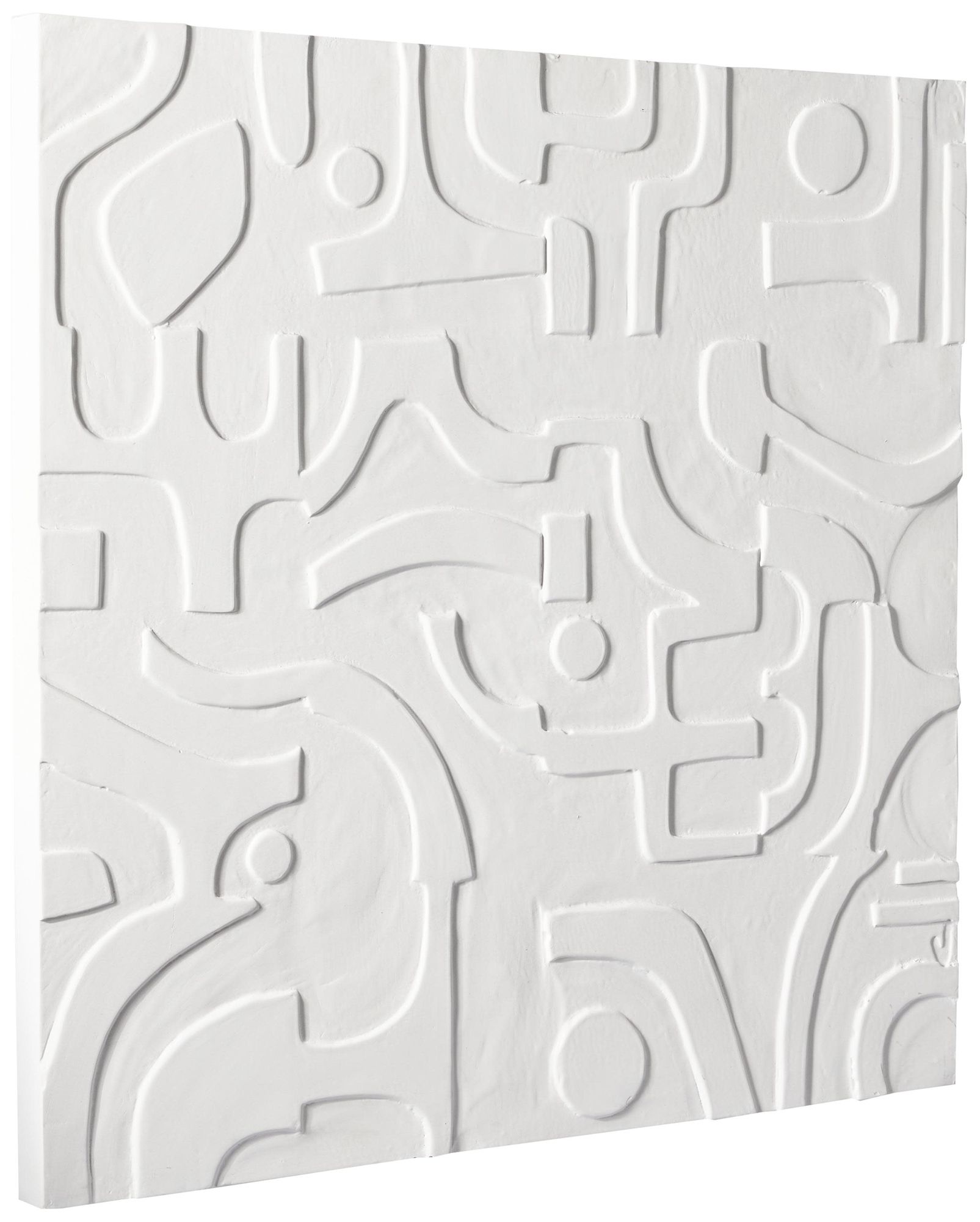 Image 5 White Wooden Contemporary Wall Decor, 32" x 2" x 32" more views