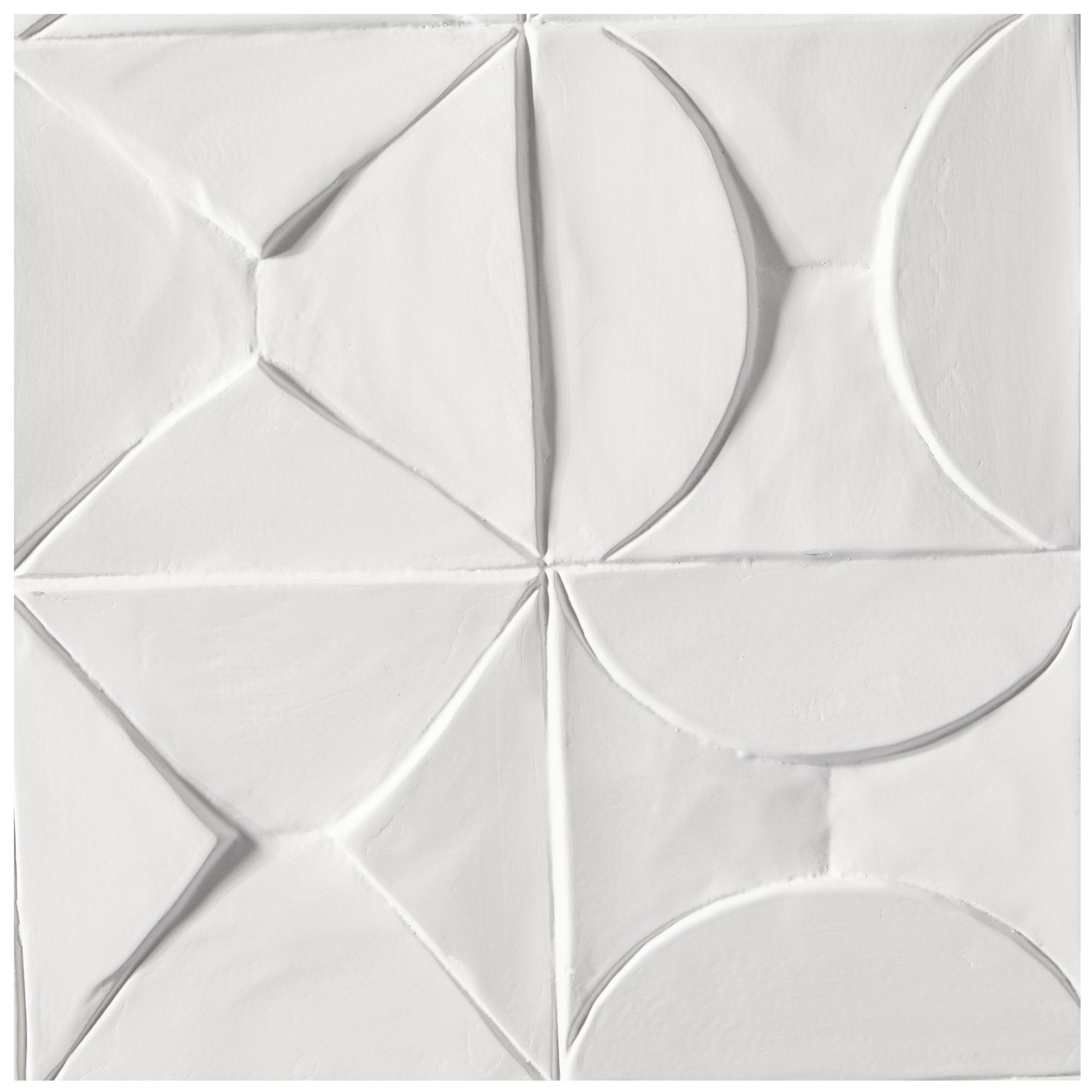 Image 3 White Wooden Contemporary Wall Decor, 40" x 2" x 40" more views