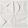 3_White Wooden Contemporary Wall Decor, 40" x 2" x 40" more views