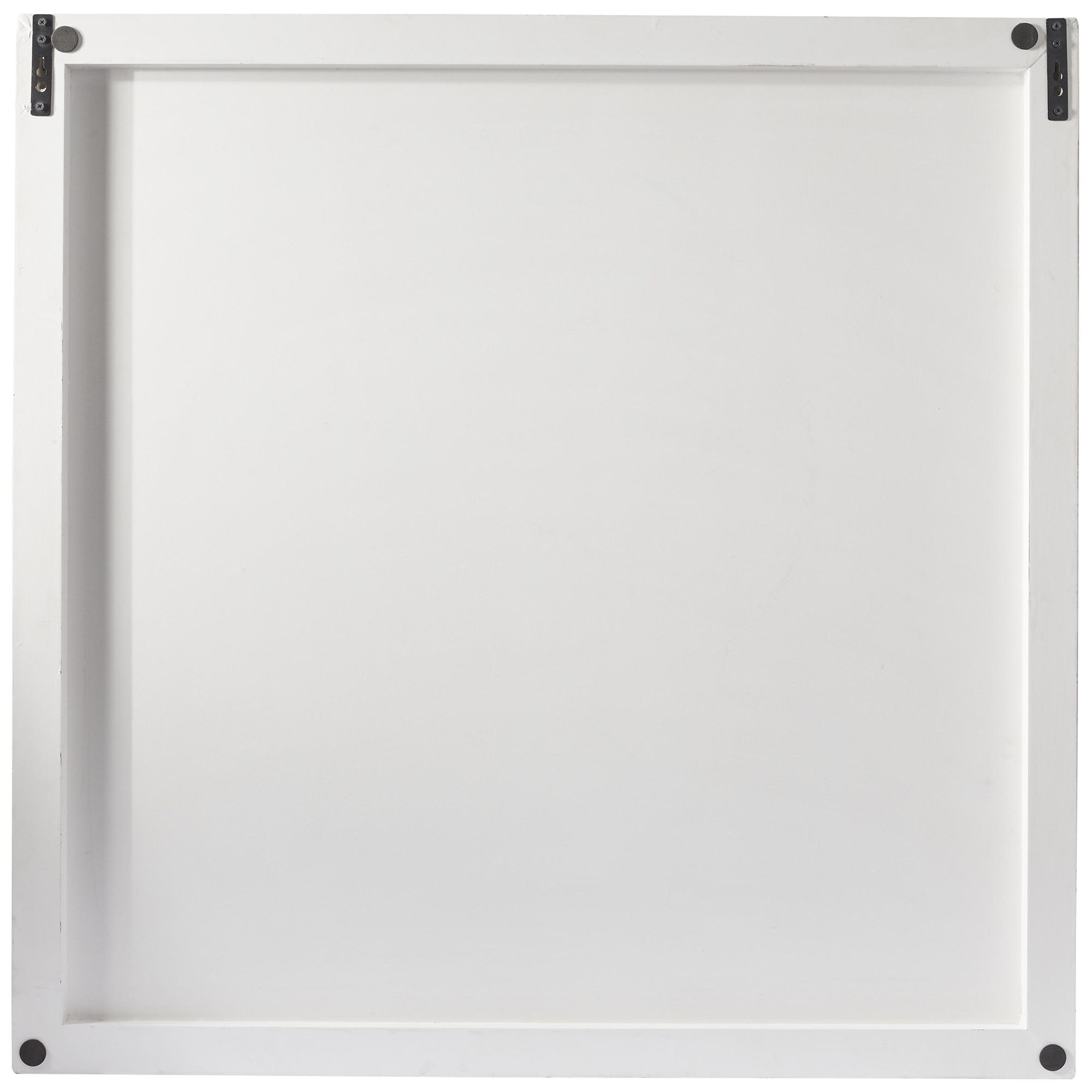 Image 4 White Wooden Contemporary Wall Decor, 40" x 2" x 40" more views