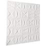 5_White Wooden Contemporary Wall Decor, 40" x 2" x 40" more views