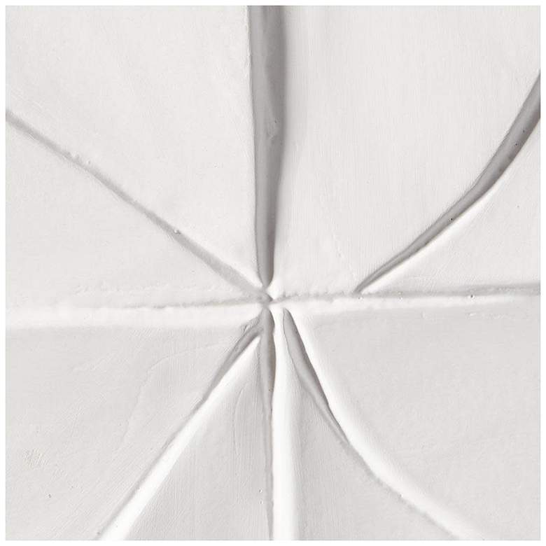 Image 7 White Wooden Contemporary Wall Decor, 40" x 2" x 40" more views