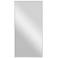 White Wooden Contemporary Wall Mirror, 18" x 1" x 36"