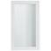 White Wooden Contemporary Wall Mirror, 24" x 1" x 42"