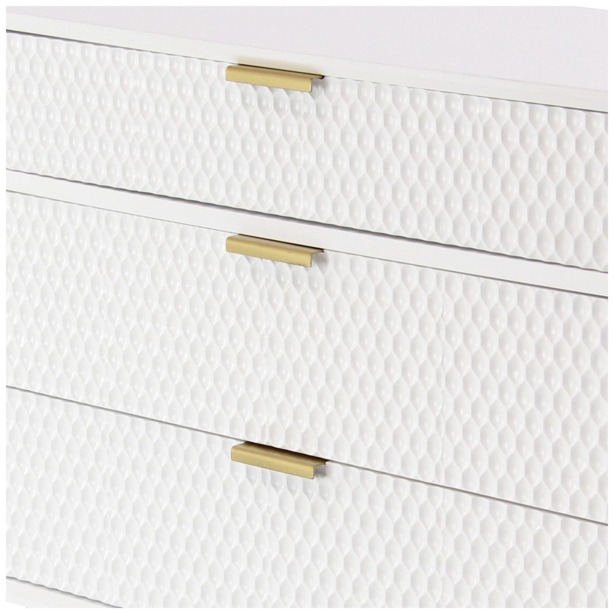 Image 3 White Wooden Modern Chest, 32" x 15" x 32" more views