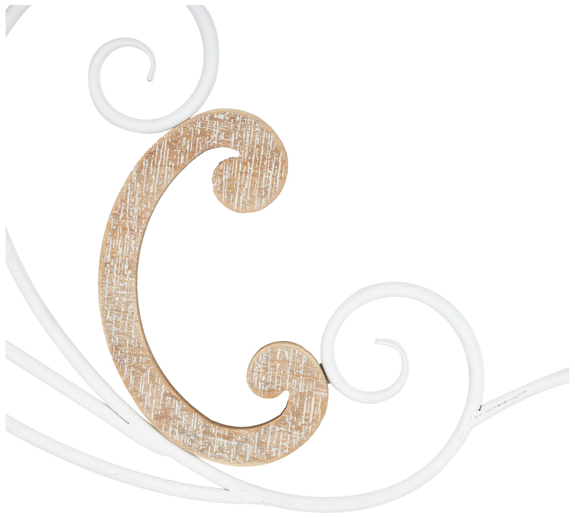 Image 3 White Wooden Traditional Wall Decor, 47" x 1" x 16" more views