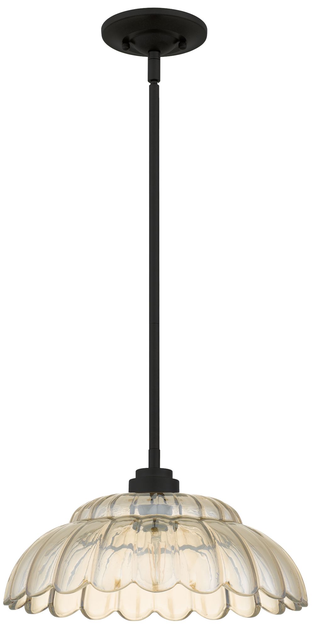 Image 3 Whitecap 1-Light Mottled Cocoa Pendant Light more views