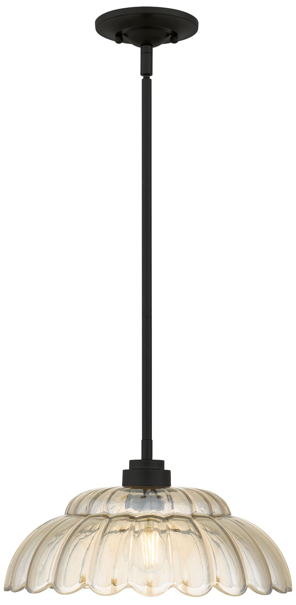 Image 4 Whitecap 1-Light Mottled Cocoa Pendant Light more views