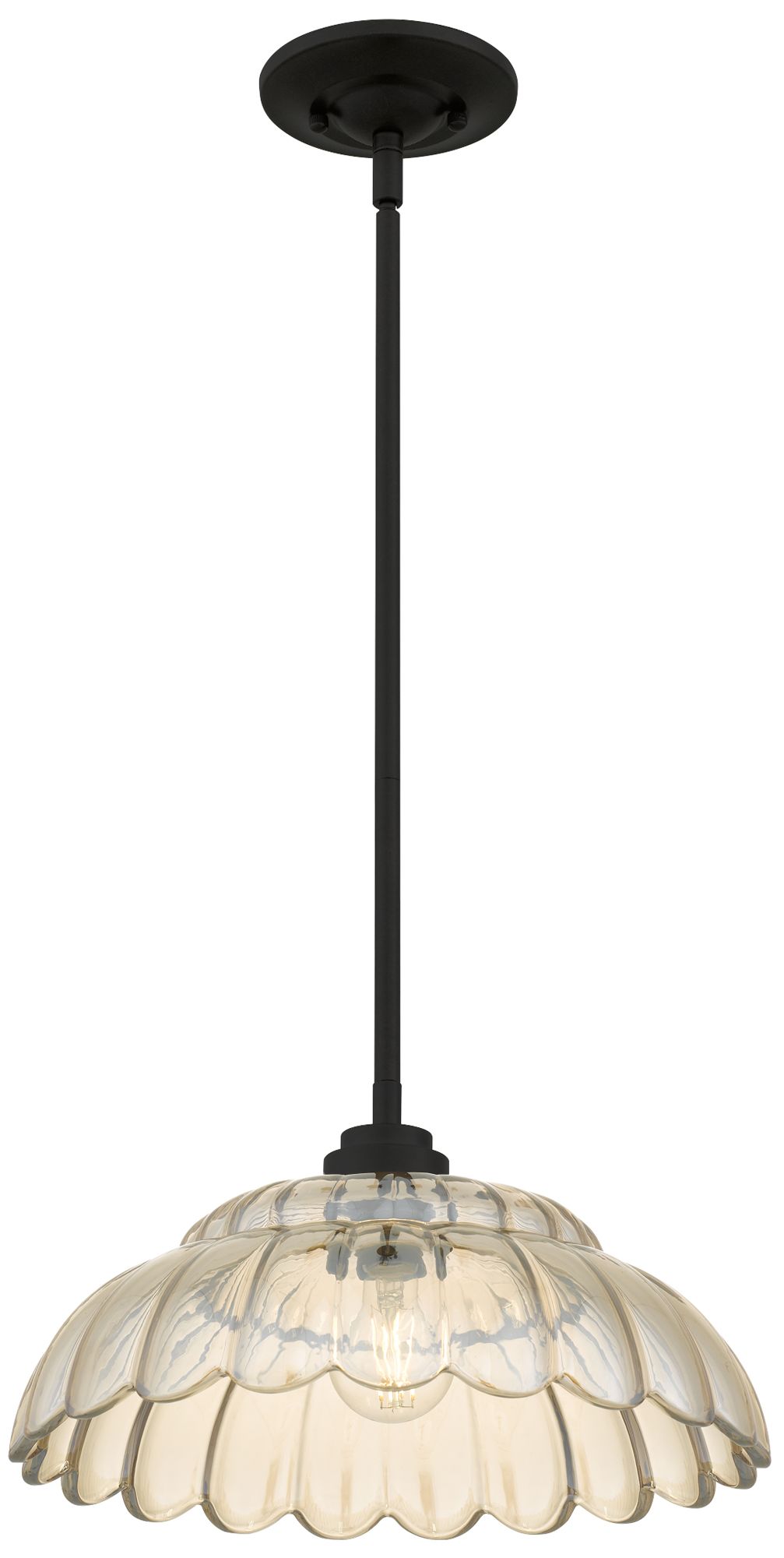 Image 5 Whitecap 1-Light Mottled Cocoa Pendant Light more views