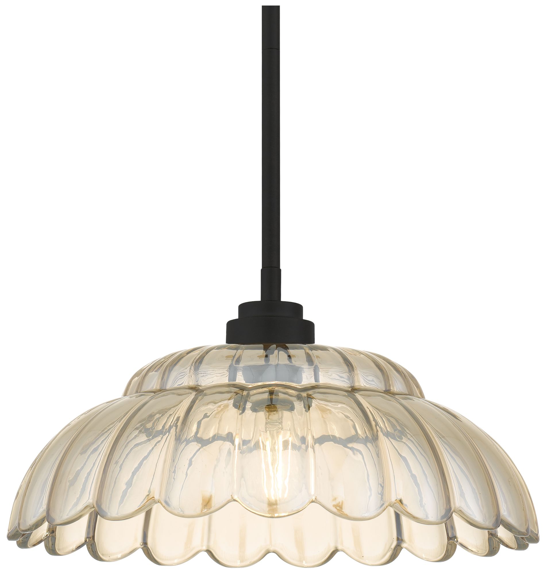 Image 6 Whitecap 1-Light Mottled Cocoa Pendant Light more views