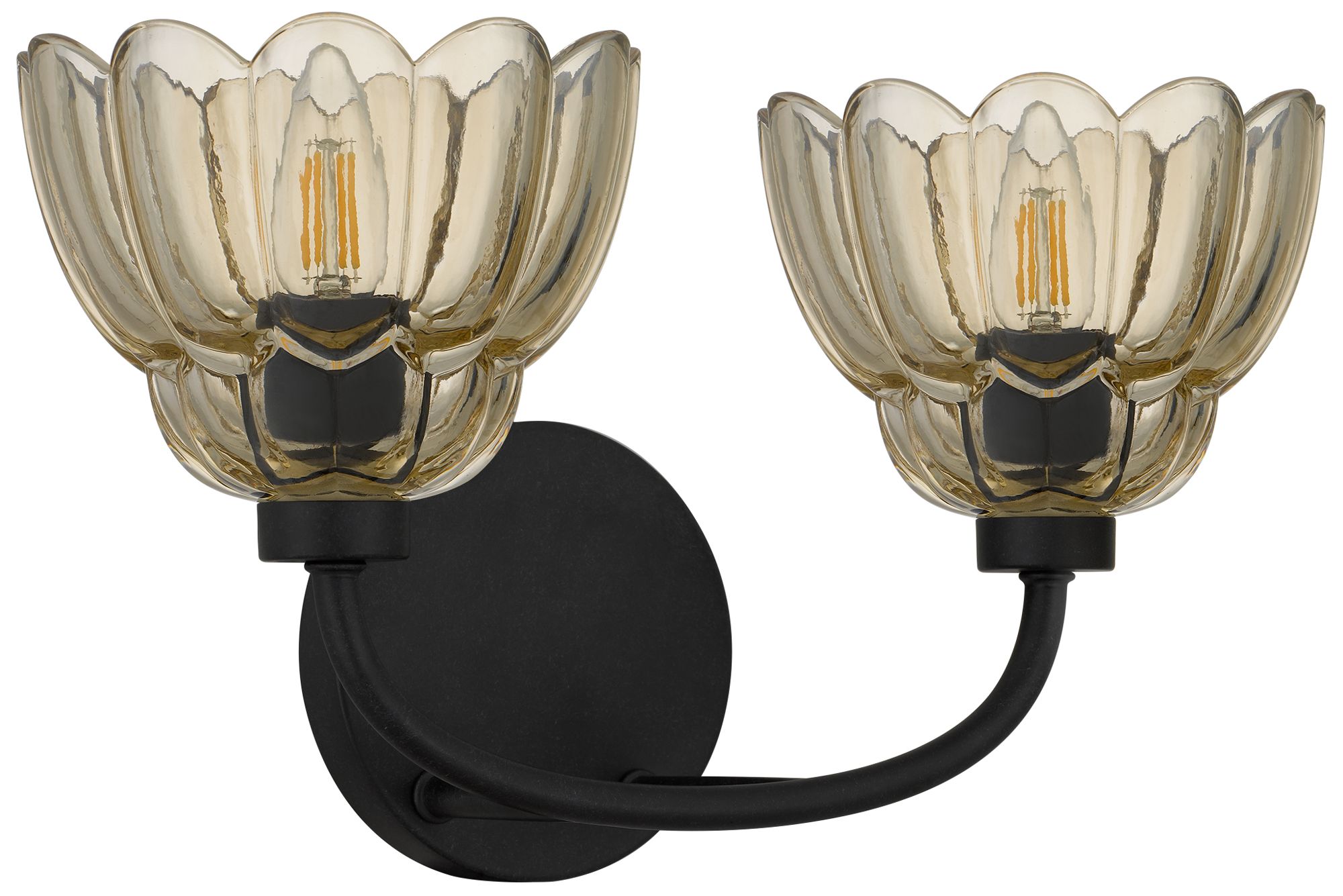 Thumbnail3 of Whitecap 2-Light Mottled Cocoa Vanity Light more views