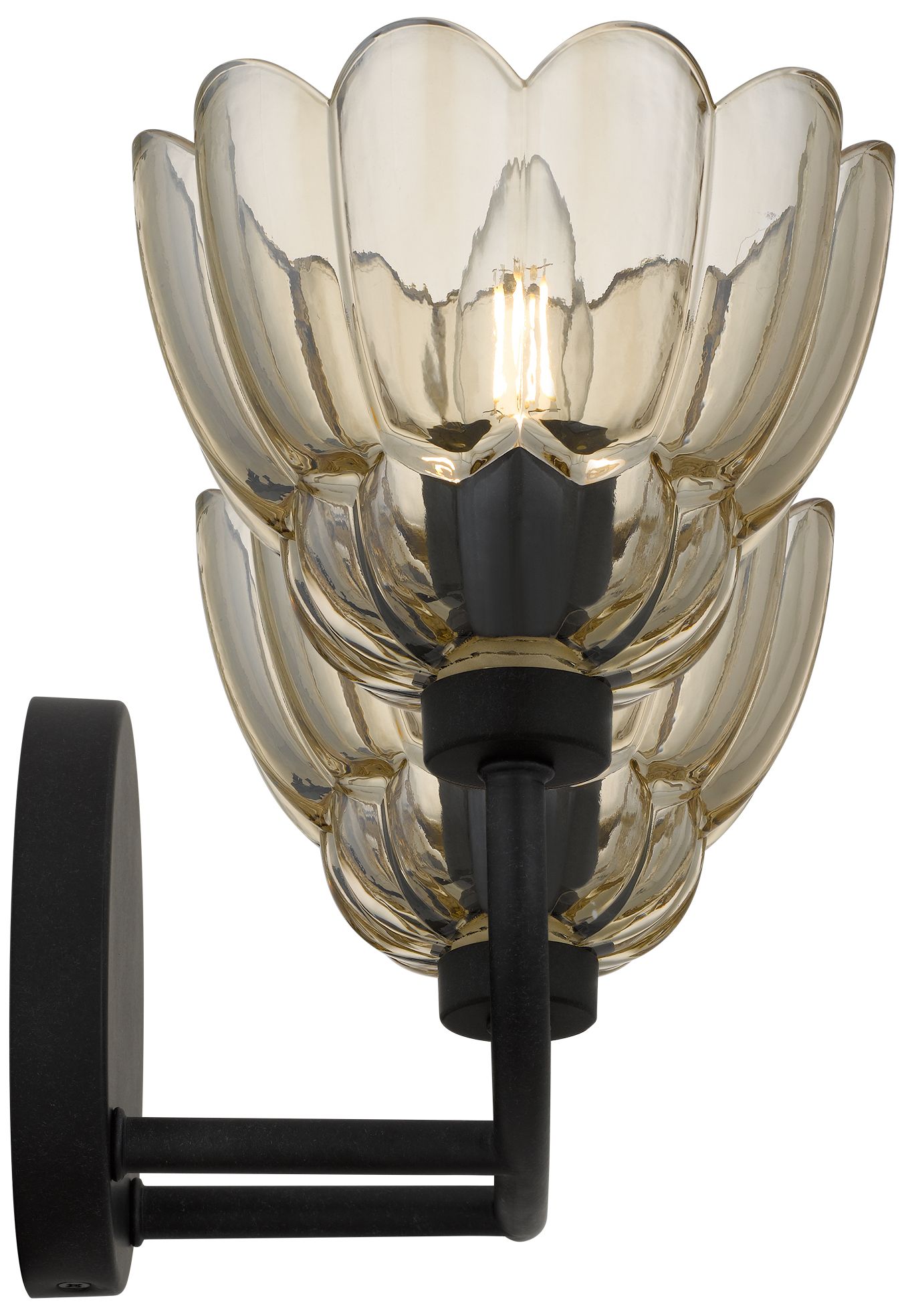 Whitecap 2-Light Mottled Cocoa Vanity Light