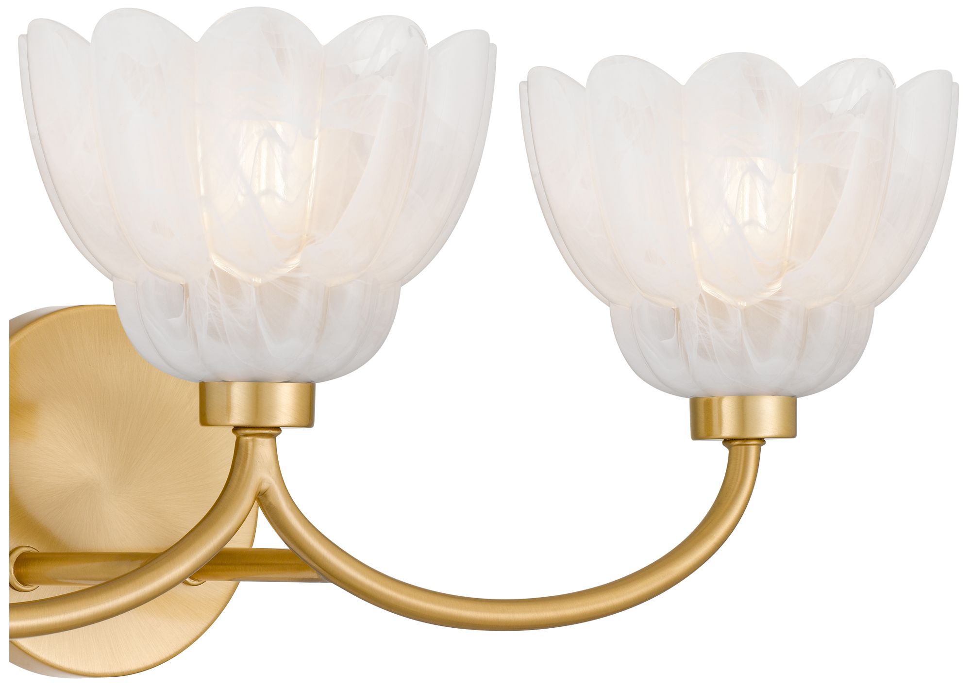 Image 6 Whitecap 3-Light Brushed Gold Vanity Light more views